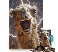 1000 Piece Jigsaw Puzzles Camel Lightning Accurate Cut Fun Mental Challenge Toy Rest Time Game Birthday Art Play (38x52cm)