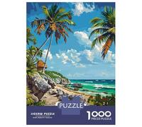 1000-piece Jigsaw Puzzles Cancun Mexico Beach Paradise Jigsaw Puzzle Anti-Stress Toys Wall Decoration Unique Gifts for Birthday And Christmas 70x50cm/1000pcs