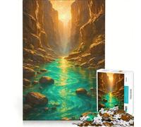 1000-piece Jigsaw Puzzles Canyon River Landscape, Family Games, Decompressing Intellectual, Unique Gifts for Birthday And Christmas 50x75cm