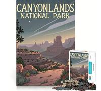 1000 Piece Jigsaw Puzzles Canyonlands National Park Accurate Cut Fun Mental Challenge Toy Rest Time Game Birthday Art Play (50x75cm)