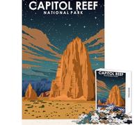 1000 Piece Jigsaw Puzzles- Capitol Reef National Park Puzzles for Teenagers Staycation Kill Time Wishlist with Santa Claus Unique Birthday And Xmas Gifts (38x52cm)