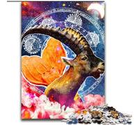1000 Piece Jigsaw Puzzles Capricorn Zodiac Wall Art, Help The Brain Exercise Addictive Toys to Cultivate Patience Perfect Decoration (Size 50x75cm)