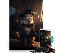 1000 Piece Jigsaw Puzzles Captain Lucy Accurate Cut Fun Mental Challenge Toy Rest Time Game Birthday Art Play (38x26cm)