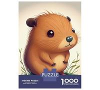 1000-piece Jigsaw Puzzles Capybara Animal Cute Jigsaw Puzzle Anti-Stress Toys Wall Decoration Unique Gifts for Birthday And Christmas 70x50cm/1000pcs