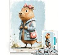 1000 Piece Jigsaw Puzzles Capybara, Educational Toy, Challenging To Complete, Unique Birthday And Xmas Gifts 38x52cm