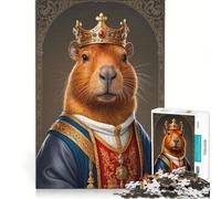 1000 Piece Jigsaw Puzzles Capybara King, Educational Toy, Challenging To Complete, Unique Birthday And Xmas Gifts 38x52cm
