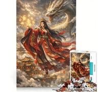 1000 Piece Jigsaw Puzzles Celestial Dragon Empress, Educational Toy, Challenging To Complete, Unique Birthday And Xmas Gifts 50x75cm