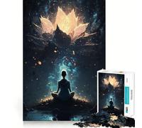 1000 Piece Jigsaw Puzzles Celestial Meditative State Accurate Joint Fun Thinking Game Play Peace Time Play Christmas Calm Gift (38x52cm)