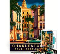 1000 Piece Jigsaw Puzzles Charleston South Carolina Accurate Joint Fun Thinking Game Play Peace Time Play Christmas Calm Gift (38x26cm)