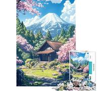 1000 Piece Jigsaw Puzzles Cherry Blossom Retreat- Brain Intelligence Challenge Addictive Toys Educational Games Home Art Decor Gifts Birthday (size 75x50cm)