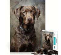 1000 Piece Jigsaw Puzzles Chesapeake Bay Retriever Accurate Joint Fun Thinking Game Play Peace Time Play Christmas Calm Gift (38x26cm)