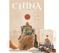1000 Piece Jigsaw Puzzles China Neat Edge Decor Smart Mind Activity Easy Time Fun Xmas Art Gift (50x75cm)