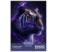 1000-piece Jigsaw Puzzles Chinese Tiger Wallpaper Jigsaws for Adults Brain Teaser Game Improve Memory Unique Gifts for Birthday And Christmas 70x50cm/1000pcs