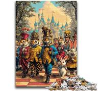 1000 Piece Jigsaw Puzzles Circus Animals Puzzles for Teenagers,Learning Educational Toys Family Games Gifts for Friends And Family (50x75cm)