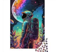 1000 Piece Jigsaw Puzzles Color Astronaut Puzzles for Adults Paper Puzzles Educational Game for Adult 1000pcs (38x26cm)