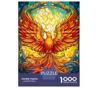 1000-piece Jigsaw Puzzles Colorful Abstarct Phoenix Jigsaw Puzzle Anti-Stress Toys Wall Decoration Unique Gifts for Birthday And Christmas 38x26cm/1000pcs