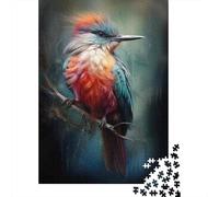 1000-piece Jigsaw Puzzles Colorful Bird Art Print Adult Jigsaw Hands-on Game A Work of Art Unique Gifts for Birthday And Christmas 38x26cm/1000pcs