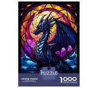 1000 Piece Jigsaw Puzzles- Colorful Dragon Teenager Puzzles Brain Teaser Game Stress Reliever Deal As Gifts for The Whole Family 38x26cm/1000pcs