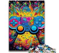 1000 Piece Jigsaw Puzzles Colorful Gamepad 1000 Piece Puzzle,Artistic Wall Decor & Birthday Gift Idea for Friends, Home Office (38x26cm)