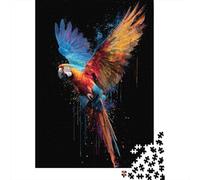 1000-piece Jigsaw Puzzles Colorful Parrot Art Print-2 Adult Jigsaw Hands-on Game A Work of Art Unique Gifts for Birthday And Christmas 38x26cm/1000pcs