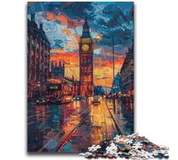 1000 Piece Jigsaw Puzzles Colourful Big Ben Challenging Game And Family Play for Is Ideal As A Gift for The Whole Family 26x38cm