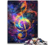 1000 Piece Jigsaw Puzzles Colourful Music Note Help The Brain Exercise Addictive Toys to Cultivate Patience Perfect Decoration 50x75cm