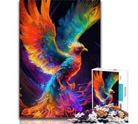 1000 Piece Jigsaw Puzzles Colourful Phoenix Art 1000 Pieces for Teenagers,Educational Stress Relief Toy Gifts for Friends And Family (size 38x26cm)