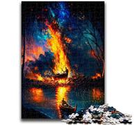 1000 Piece Jigsaw Puzzles Colourful Psychedelic Boat Help The Brain Exercise Addictive Toys to Cultivate Patience Perfect Decoration 26x38cm