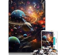 1000 Piece Jigsaw Puzzles Colourful Universe,Decompressing Intellectual Educational Toy Educational Game for Birthday,Chrismas (75x50cm)