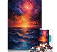 1000 Piece Jigsaw Puzzles Colourful Waves Teenager Jigsaw,Brain Intelligence Challenge Addictive Toys for Home Decoration (size 38x26cm)