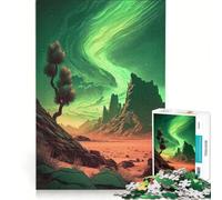 1000 Piece Jigsaw Puzzles Cosmic Anime Desert, Educational Toy, Hand Speed Race, with Fully Interlocking Randomly Shaped Pieces 38x26cm