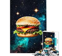 1000-piece Jigsaw Puzzles Cosmic Cravings Burger Fun Activities at Home Difficult Challenge Anti-Stress Toys for And from 14 Years And over (38x52cm)