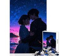 1000 Piece Jigsaw Puzzles- Couple Distant Dream Jigsaw for Teenagers Difficult Challenge Challenging To Complete Unique Challenge Game (38x52cm)