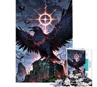 1000 Piece Jigsaw Puzzles- Crimson Raven of The Apocalypse Difficult And Challenge But Fun And Humorous Impossible Game for Ages 14 And over (38x52cm)