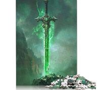 1000 Piece Jigsaw Puzzles Cursed Sword Puzzles for Adults Paper Puzzles Educational Game for Adult As A 1000pcs (75x50cm)