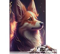 1000 Piece Jigsaw Puzzles Cute Dog Face Anime Animal Paper Puzzles Educational Toys 38x26cm/1000pcs