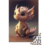 1000 Piece Jigsaw Puzzles Cute Dragon 1 for Adults Paper Puzzles Educational Toys 1000pcs (38x26cm)