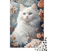 1000 Piece Jigsaw Puzzles Cute Kitten Puzzles for Adults Wooden Puzzles Educational Game for Adult Child 1000pcs (75x50cm)