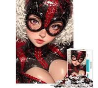 1000-piece Jigsaw Puzzles Cyberpunk Female Character Jigsaw Puzzle Relax Games Pattern Assembly Unique Gifts for Birthday And Christmas (Size 38x26cm)