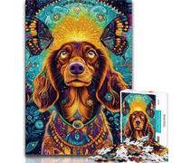 1000 Piece Jigsaw Puzzles Dachshund Butterfly,Decompressing Intellectual Educational Toy Educational Game for Birthday,Chrismas 38x26cm