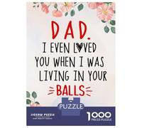 1000 Piece Jigsaw Puzzles- Dad I Even Loved You Teenager Puzzles Brain Teaser Game Stress Reliever Deal As Gifts for The Whole Family 38x26cm/1000pcs