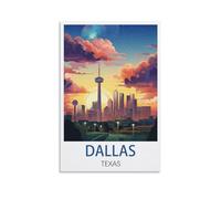 1000 Piece Jigsaw Puzzles Dallas Texas Home Decor Birthday Party Gift Toy for Men Women Elders Seniors, 50x70cm