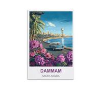 1000 Piece Jigsaw Puzzles，Dammam Saudi Arabia Puzzles for Adults Educational Game Challenge Toy 1000 Pieces 38x26cm