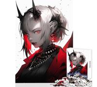 1000 Piece Jigsaw Puzzles- Demon Anime Girl Puzzles for Teenagers Difficult Hard Every Piece Is Unique - Toys Educational Games (38x52cm)