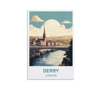 1000 Piece Jigsaw Puzzles，Derry London Challenging Puzzles, Puzzle Game for The Whole for Women, Gifts for Men 52x38cm