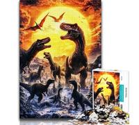 1000 Piece Jigsaw Puzzles Dinosaur Adult Jigsaw,Learning Educational Toys Family Games Gifts for Friends And Family 75x50cm