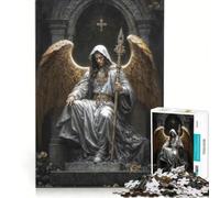 1000 Piece Jigsaw Puzzles Divine Archangel Azrael Impossible Game Precision Cutting with Fully Interlocking Randomly Shaped Pieces 38x52cm