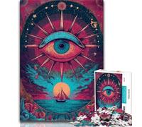 1000 Piece Jigsaw Puzzles Dream Eyes,Stress Reliever Difficult Challenge Every Piece Is Unique - Challenging Family Fun Game (38x26cm)