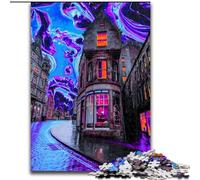 1000 Piece Jigsaw Puzzles Dream Town, Analysis And Logic with Fully Interlocking Randomly Shaped Pieces for And Age 14 Years Up (Size50x75cm)