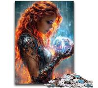 1000 Piece Jigsaw Puzzles Dream Woman Puzzles for Adults,Stress Reliever Staycation Kill Time Enhance Love between Couples (26x38cm)